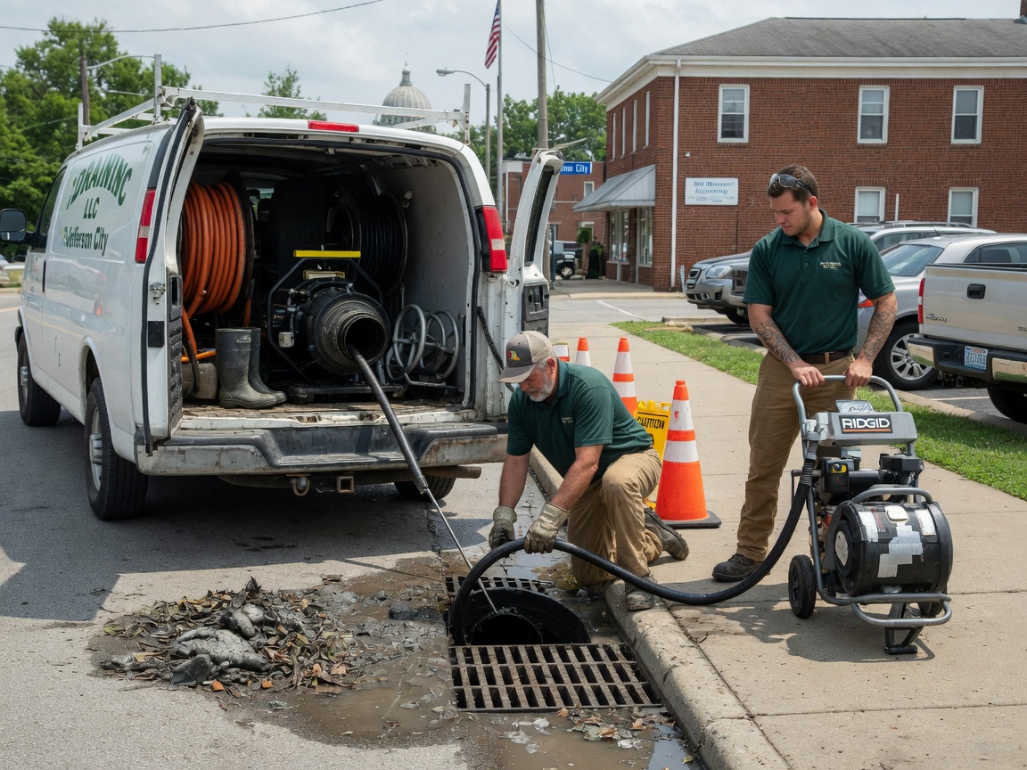 Drain cleaning by Missouri Drain Pros in Jefferson City, MO